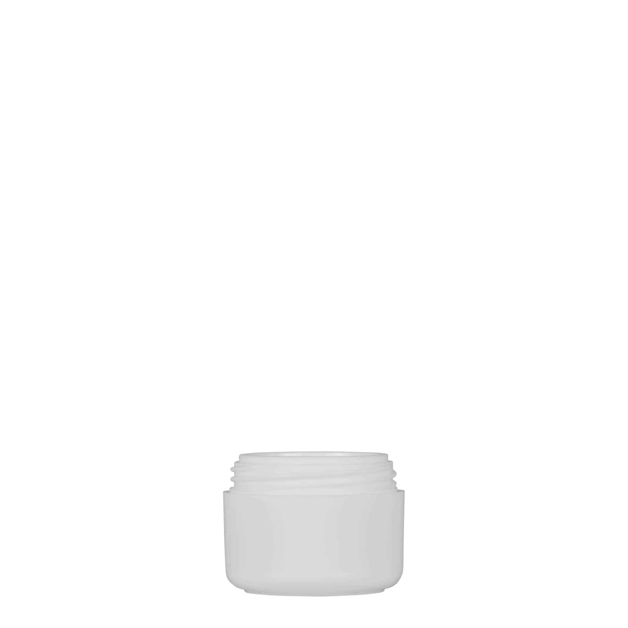 5 ml Kunststoffdose 'Bianca', PP, weiß, Mündung: Schraubverschluss