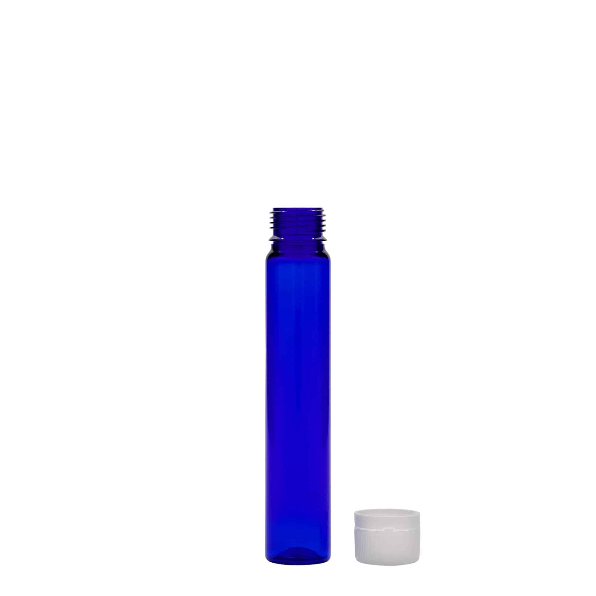 25 ml PET-Röhrchen, Kunststoff, royalblau, Mündung: Schraubverschluss