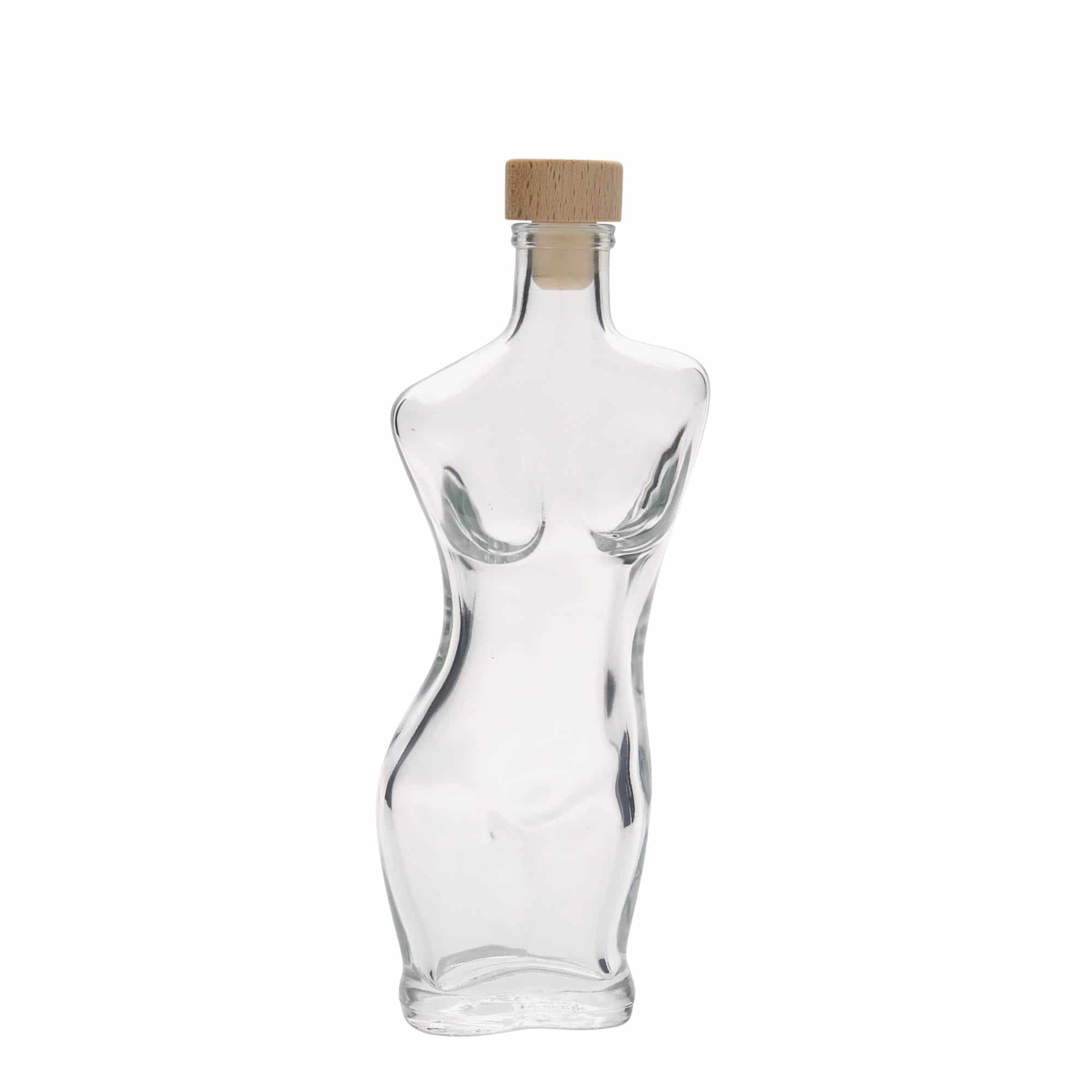 200 ml Glasflasche 'Eva', Mündung: Kork