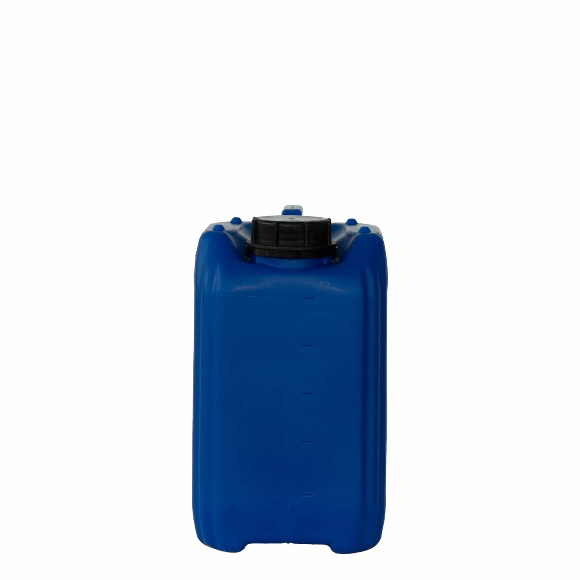 5 l Kanister, rechteckig, HDPE-Kunststoff, blau, Mündung: ND 55