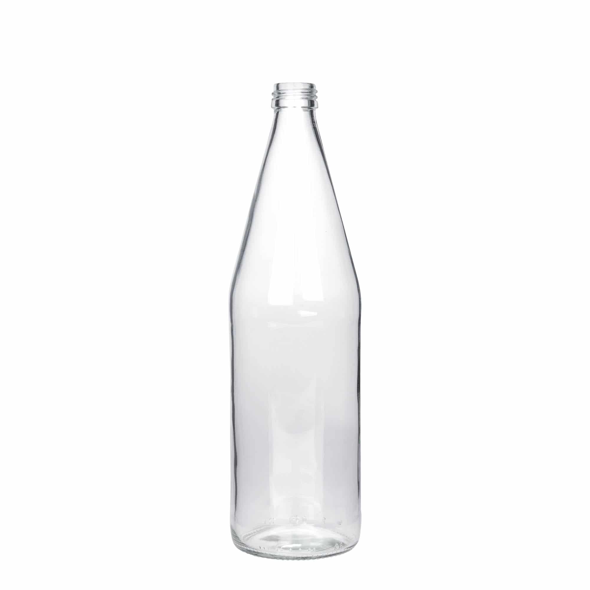 750 ml Universalflasche Karottenform, Glas, Mündung: PP 28