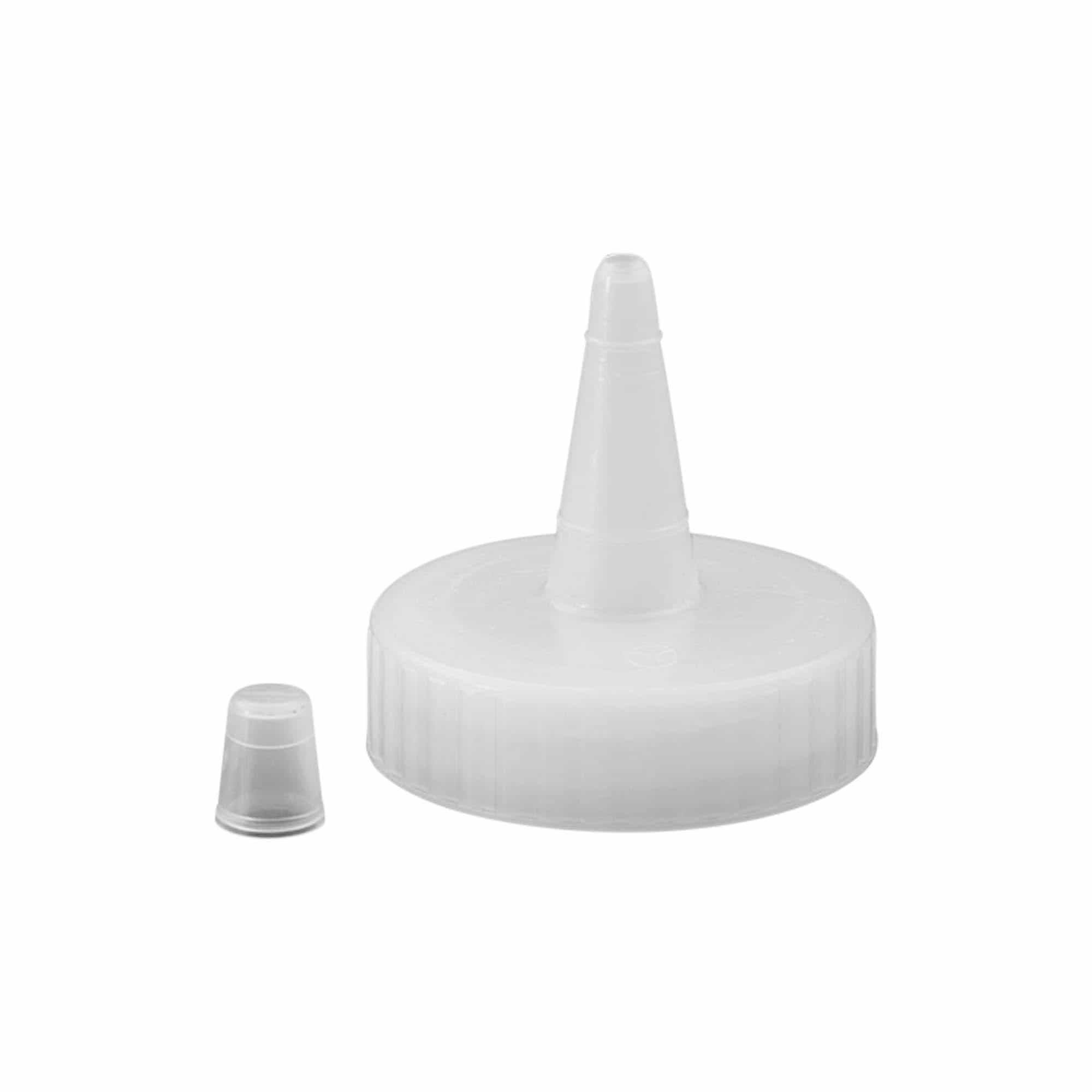 Schraubverschluss Spritztülle, PP-Kunststoff, weiß, für Mündung: GPI 38/400