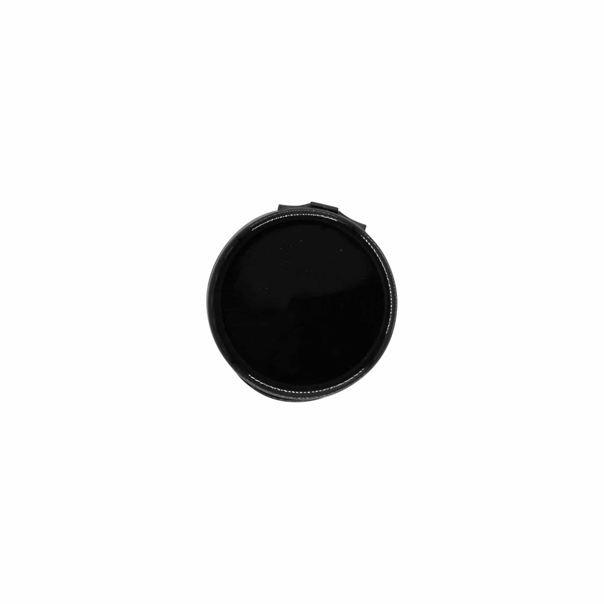Schraubverschluss Klappscharnier, PP-Kunststoff, schwarz, für Mündung: GPI 24/410